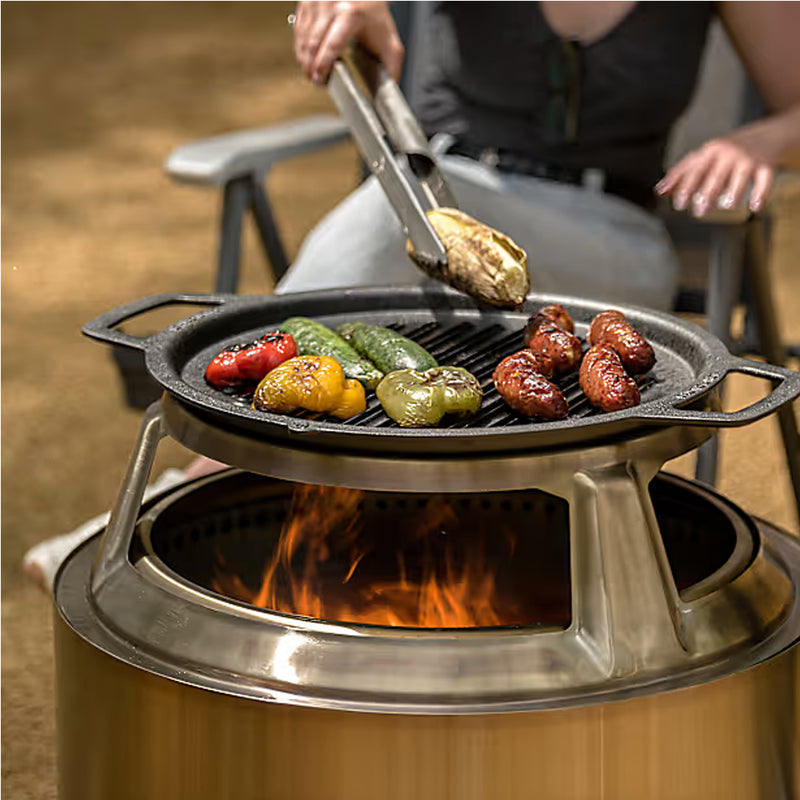 Încărcați imaginea în vizualizatorul Galerie, PACHET GRILL-TOP DE FONTA + HUB pentru SOLO STOVE YUKON
