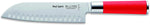 Cutitul Santoku, lama 18 cu, cu alveole, maner cauciucat, F. DICK RED SPIRIT (8.1742K)