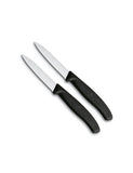 Set cutite de curatat, lama zimtata, 8 cm, VICTORINOX (6.7633B)