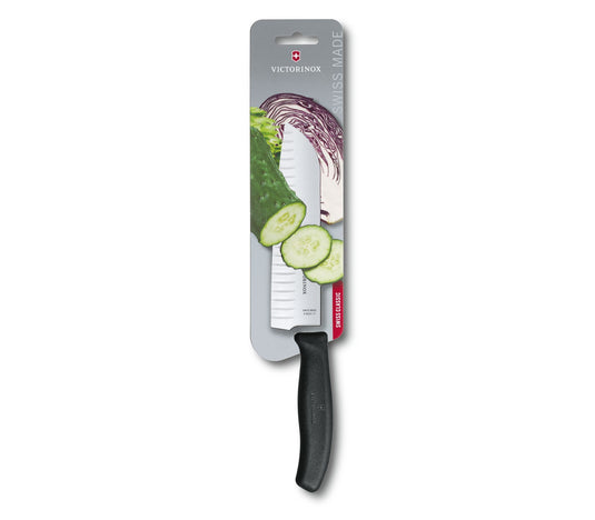 Cutit Santoku, Swiss Classic, lama cu alveole, 17 cm, VICTORINOX ( 6.8523)