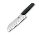 Cutit Santoku, lama 17 cm, cu alveole, VICTORINOX SWISSMODERN ( 6.9053 / 6.9056 )