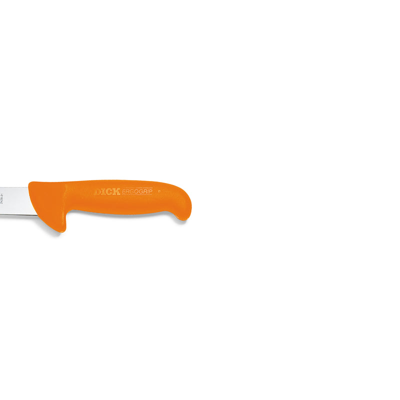 Load image into Gallery viewer, Cutit pentru macelari, lama curbata 21 cm, maner portocaliu, F. DICK ERGOGRIP 8.2425.21-53

