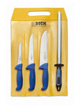 Set de cutite profesionale pentru macelari, diferite dimensiuni, cu masat, DICK ERGOGRIP ( 8.2555)