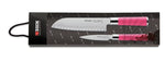 Set 2 cutite, cutit Santoku si decojit, lama forjata, DICK PINK SPIRIT ( 8.1797 )