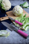 Set 2 cutite, cutit Santoku si decojit, lama forjata, DICK PINK SPIRIT ( 8.1797 )