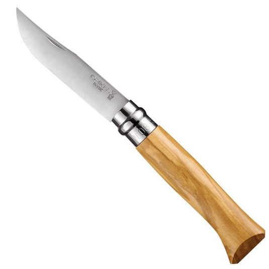 Cutit briceag Opinel No. 8 inox, maner din lemn de stejar ( 002021 )