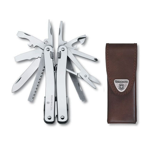 Multi-tool, 16 functii, teaca de piele, VICTORINOX SWISS SPIRIT II ( 3.0224 )