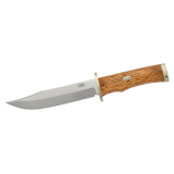 Cutit de vanatoare / bushcraft, lama otel Lam. CoS, maner mesteacan, teaca piele, FALLKNIVEN SK6L KRUT