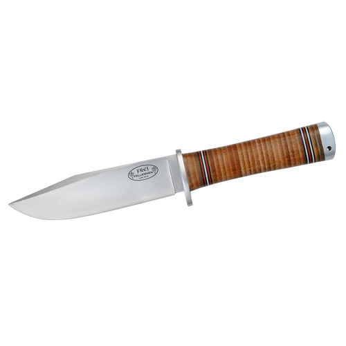 Cutit de vanatoare, lama VG10, maner piele, teaca piele, FALLKNIVEN NL4L FREY