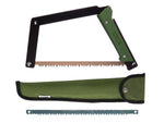Fierastrau de bushcraft pliabil, 38 cm lungime, AGAWA BOREAL15 ( verde / portocaliu )