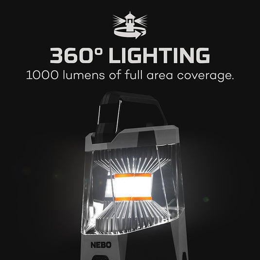 Lanterna pentru cort / camping, 3 moduri, functie PowerBank, NEBO GALILEO 1000