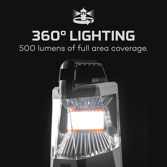 Lanterna pentru cort / camping, 3 moduri, functie PowerBank, NEBO GALILEO 500
