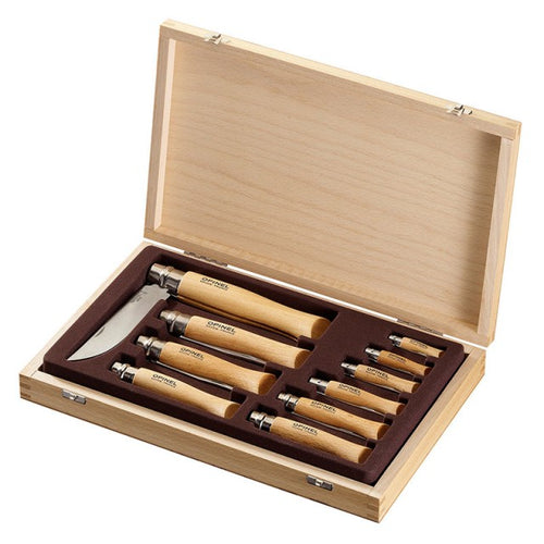 Set 10 cutite briceag Opinel No. 02 - No. 12 Inox 001311