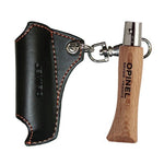 Set cutit briceag Opinel No. 4 Inox si teaca de piele Opinel ( 001419 )