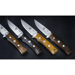 Cutit de vanatoare, lama otel 3G, mane lemn, teaca piele, FALLKNIVEN TK1L
